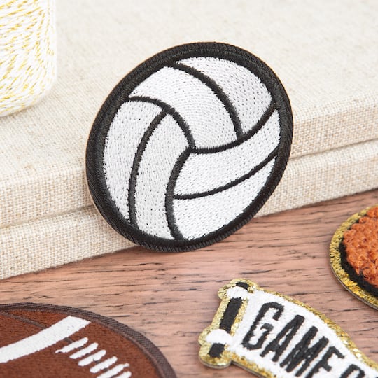 Volleyball Embroidered Iron-On & Adhesive Patch by Make Market®